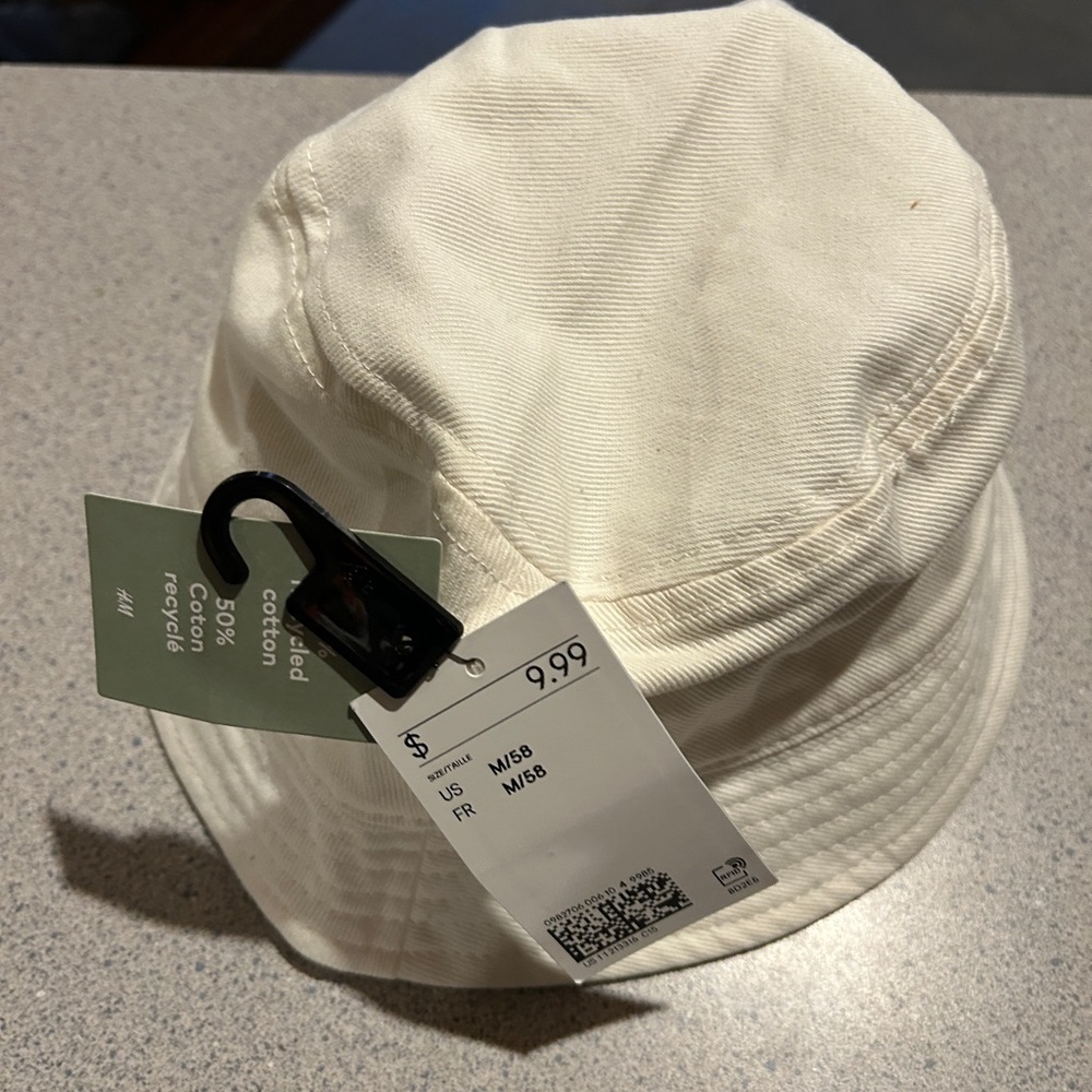White Bucket Hat